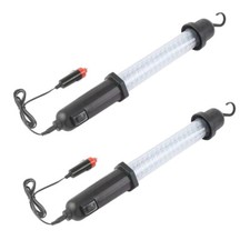 2x Pack 60 LED Rechargeable Cordless Light  Lamp Torch Mains Plug & 12V Car