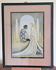 Jennie Harbour Framed Lithograph Print "Romeo and Juliet"-Raphel Tuck & Sons-432