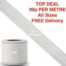 Curtain Tape Header Pencil 1 2 3 Inch Heading Pleat White Per Metre UK Seller