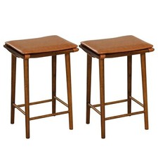 Set of 2 Bar Stools Counter