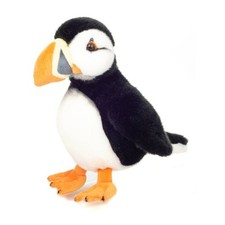 Hermann 94107 Puffin Black And White Sitting Cuddly Plush Soft Toy Bird