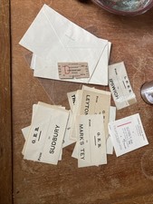 Job Lot Of Vintage Railway Luggage Labels Hotel Envelopes And Tickets