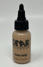 Dinair Airbrush Makeup Glamour Foundation 1.15 Oz Honey Beige NWOB Orignal NOS