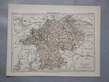 1875 Antique Map of Westmorland, England