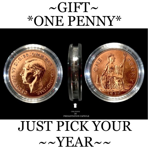 Birth dates one penny - penny, coin