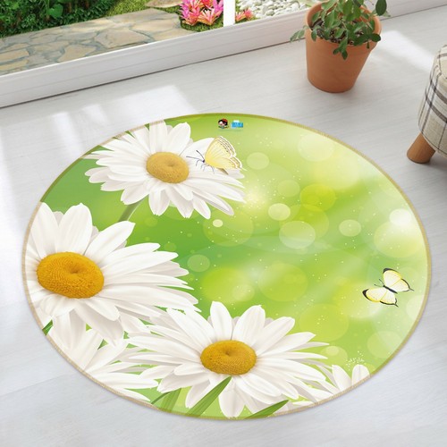White daisy butterfly - 3d,