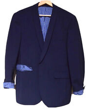LES DANDYS ~PARIS BESPOKE ELEGANT CUSTOM TAILORED FIT NAVY BLAZER/JACKET UK 38R