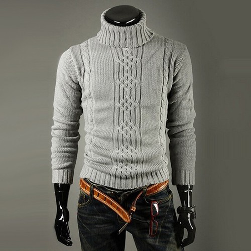 Mens warm thick roll turtle - mens,