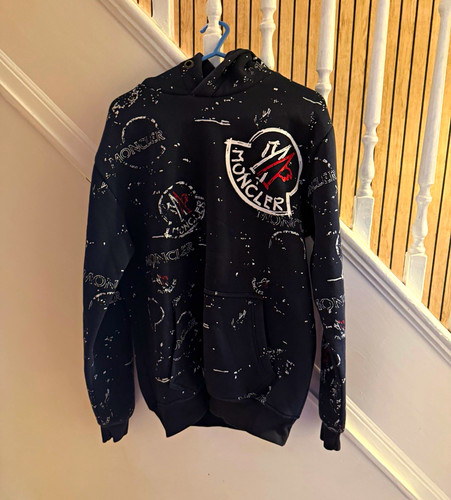 Moncler boys blue pullover - moncler,