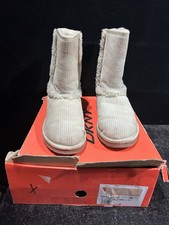 DKNY Beige Suede Vail Boot