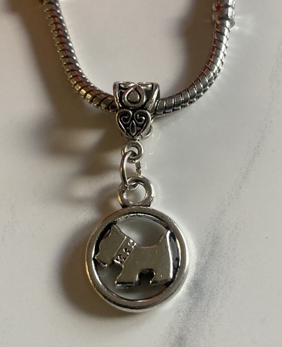 Scottie dog ring dangle - ring,