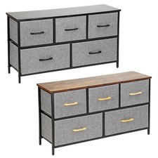 5 Drawer Storage Chest Fabric