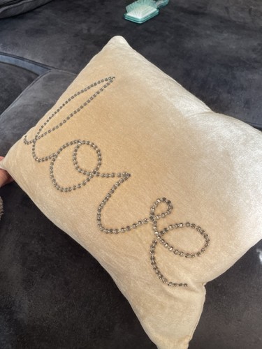 Next cream velvet beaded love - beaded,