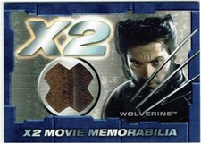 X-Men 2 X2 Movie Memorabilia Topps 2003 Costume Relic Hugh Jackman as Wolverine