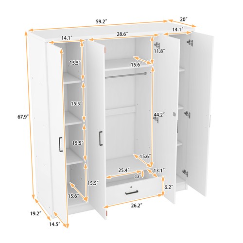 Doors wooden wardrobe - wooden,