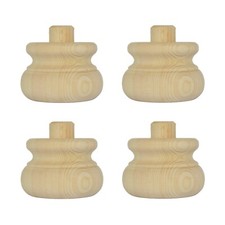 Pack of 4 Wooden Pine