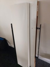 2 x floating shelves cream/white with brackets 110cmx26cm