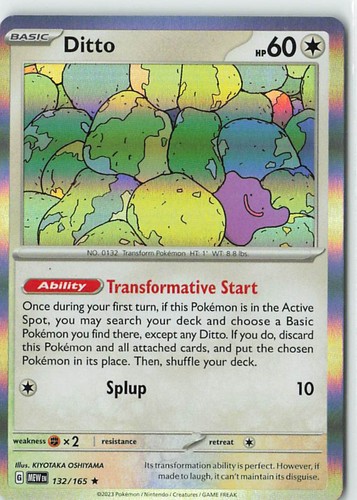 Pokemon ditto 132 - pokemon, 132/165
