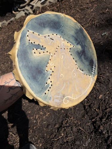 Celtic wolf drum wecht - celtic,
