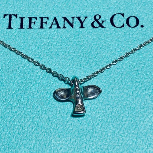Tiffany necklace bird cross - tiffany,