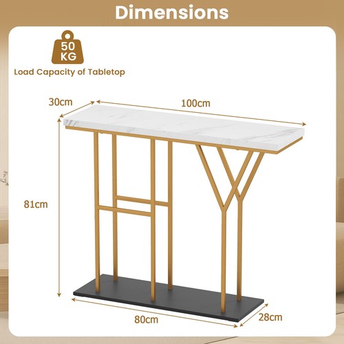 Table 100 console - cm,