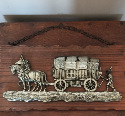 Wood metal horse drawn - horse-drawn, wagon