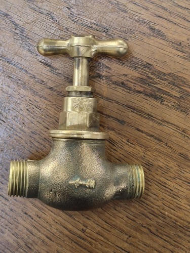 Vintage solid brass - vintage, 1/2"