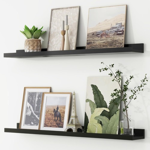 Minimalist black picture ledge - black,
