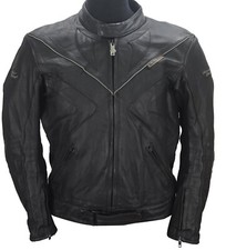 VINTAGE REAL ECHTES LEDER BRANDO MOTORCYCLE JACKET SIZE L