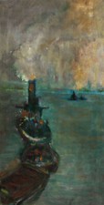 Mid 20th Century Oil - Steam Tug