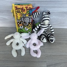 Jellycat Little Jelly Kitten Baby Bundle Bashful Bunny Rattles Zoot Zebra Plush