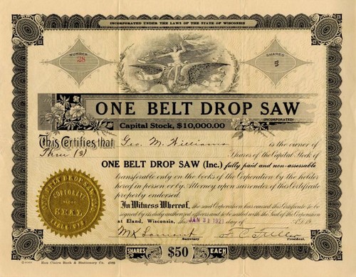 One belt drop saw general - drop,