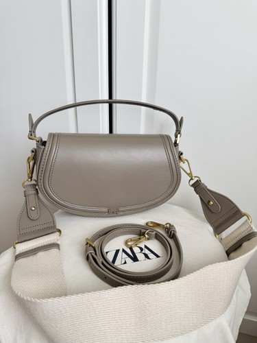 Zara women grey faux - zara,