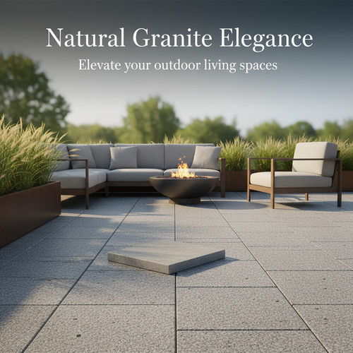 Granite gray paving stone - paving,