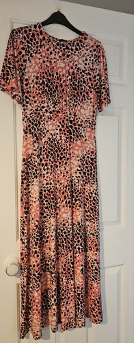 Pink animal print dress - dress, size
