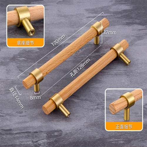 Brass wooden cabinet drawer - cabinet,