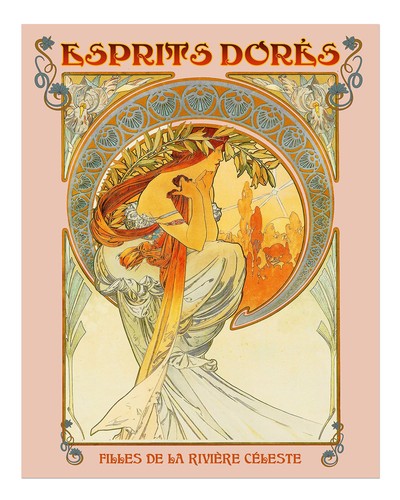 Art nouveau wall poster - art,