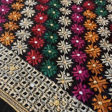 Phulkari Dupatta Ethnic Indian Wrap  Wedding Bridal Scarf Brand new 