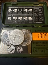 100g FINE SILVER BULLION / 3x1oz Coins/2x1/10g Coins