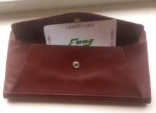 Enny beautiful rich brown leather purse/ wallet  7 x 4  inch brand  new