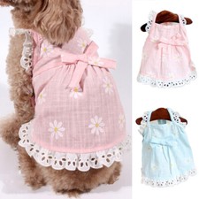 Girl Yorkie Dog Dress Clothes Pet Apparel Outfit for Mini Schnauzer Chihuahua Ḧ
