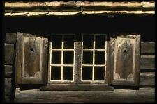 219048 Old fashioned Country style Windows And Shutters A4 Photo Print