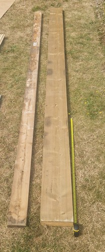 Two large wood beams 361 - two, beams.