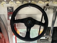 Nardi Torino Steering Wheel Black Leather with Horn Button