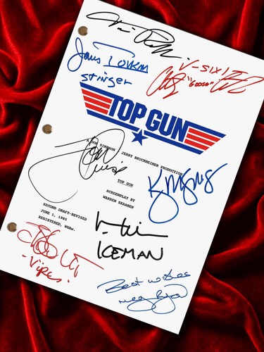 Top gun signed movie script - movie,