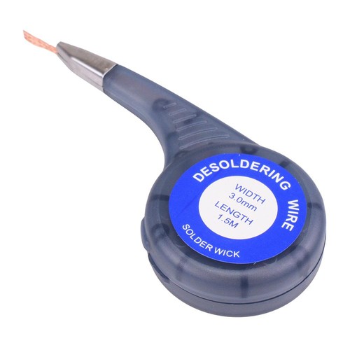 3mm desoldering wick braid - desoldering,