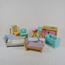 Kidkraft Wooden Dolls House Furniture Bundle Suitable for Barbie x11 Larger Size