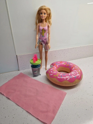Barbie doll holiday pool - doll, &