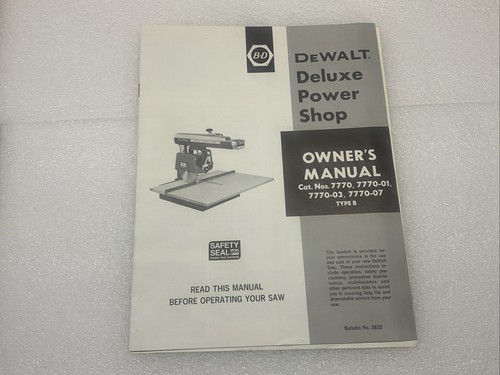 Dewalt 7770 inch - dewalt, radial