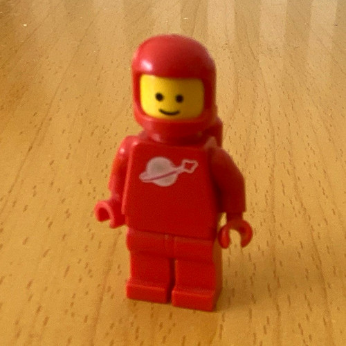 Lego red plastic spaceman - plastic,